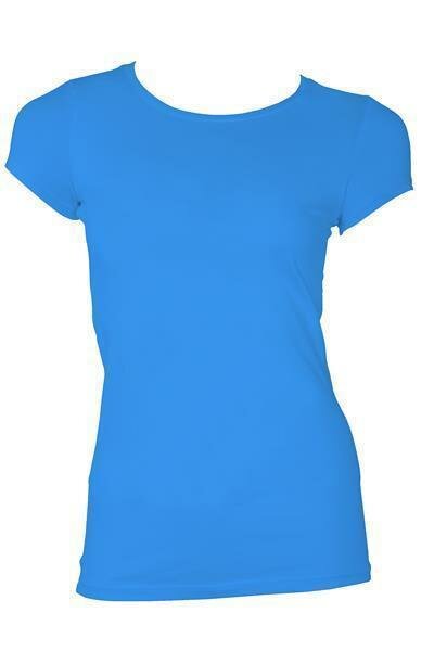 Damen-T-Shirt, Blau M